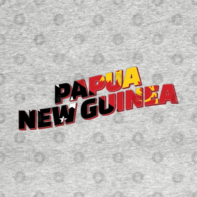 Papua New Guinea Vintage style retro souvenir by DesignerPropo